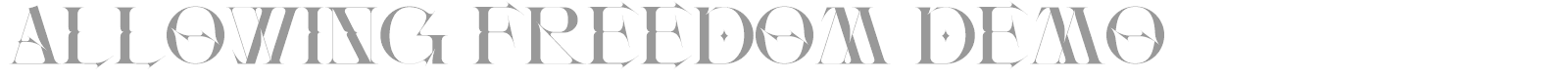 Allowing Freedom font preview